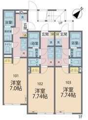 カインドネス南与野の間取り画像