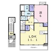 ラフレシール Aの間取り画像