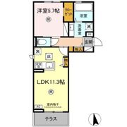 トリシア横町WESTの間取り画像