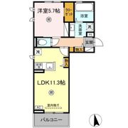 トリシア横町WESTの間取り画像