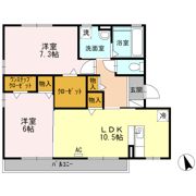 セジュールオオバの間取り画像