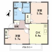 グレイスコートKの間取り画像