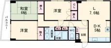 ダイヤモンドハイツ笹口の間取り画像