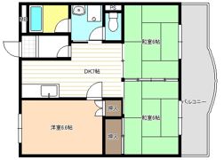 鳥山ハイツの間取り画像
