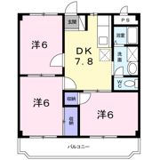上旭ハイツの間取り画像