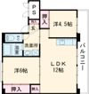 ビレッジハウス千丁2号棟の間取り画像