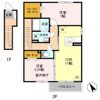 サンモール Dの間取り画像