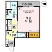 AKコンフォルト高崎栄町の間取り画像