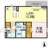 GRAND D-ROOM高宮北Wの間取り画像
