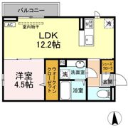 GRAND D-ROOM高宮北Wの間取り画像