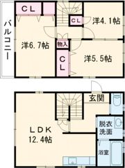 リースホーム南福崎の間取り画像