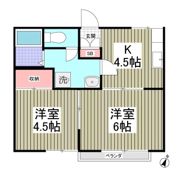 田中ハイツG棟の間取り画像