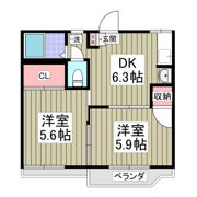フォーブル綿貫1号棟の間取り画像