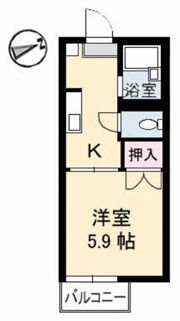 スィングル城北の間取り画像