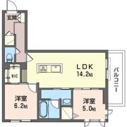 ラ グリシーヌⅡの間取り画像