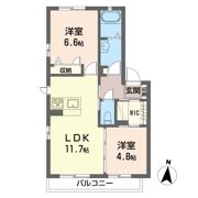 シエルメゾンBの間取り画像