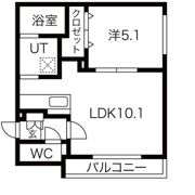 ecoa月寒東Aの間取り画像
