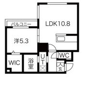 ecoa月寒東Aの間取り画像