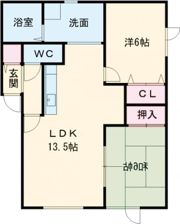 ポプリ北栄の間取り画像