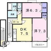 グリーンダイヤ村瀬 B棟の間取り画像