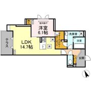 D's LIEN (ディ-ズリアン) Aの間取り画像