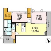 D's LIEN (ディ-ズリアン) Aの間取り画像