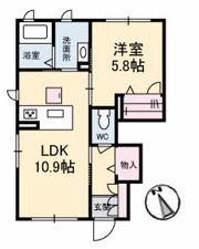 シャーメゾンYUMAの間取り画像