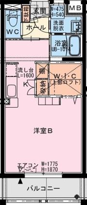 セブン・セブン都北の間取り画像