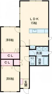 ミリオンバンブーⅡの間取り画像