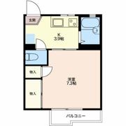 グリーンヴィラ平野Bの間取り画像
