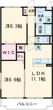 ディーバス神辺の間取り画像