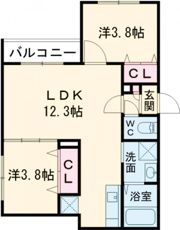 アバンティオ西本町Ⅱの間取り画像