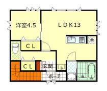 仮）平和町新築アパートの間取り画像