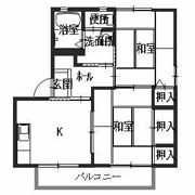 メゾンソレーユⅡの間取り画像