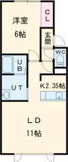 トゥルーⅠの間取り画像