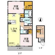 D-room Yakeyamaの間取り画像