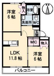 サンライズ スクエアIの間取り画像