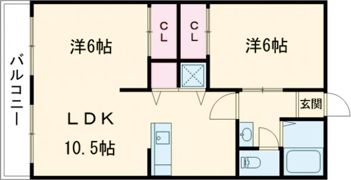 ラークハイツの間取り画像