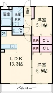 Berryts大在の間取り画像