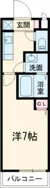 AⅡ南武庫之荘の間取り画像