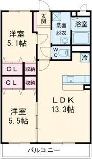 Berryts大在の間取り画像