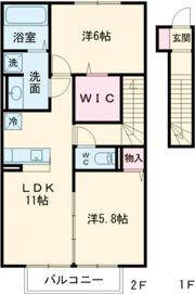 トレス中間壱番館の間取り画像
