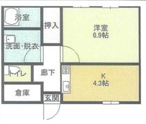 ローズ本町マンションの間取り画像