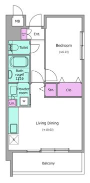 レジディア南砂町の間取り画像
