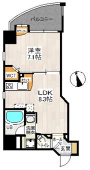 I・Reward天満町（アイリウォード天満町）の間取り画像