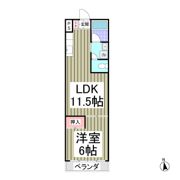 スカイハイツ万吉の間取り画像