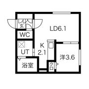 Encore南郷13(アンコール南郷13) 仮)南郷通15丁目北MSの間取り画像