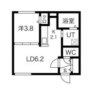 Encore南郷13(アンコール南郷13) 仮)南郷通15丁目北MSの間取り画像