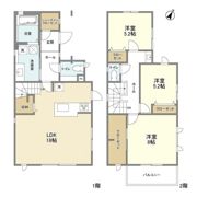 茨木市北春日丘二丁目戸建の間取り画像