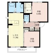 サンライズ Aの間取り画像